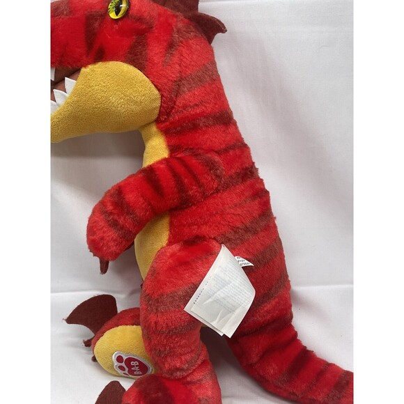 Build A Bear Red Dinosaur T Rex Velociraptor Raptor 19 Inch Plush Stuffed Animal - Picture 16 of 16